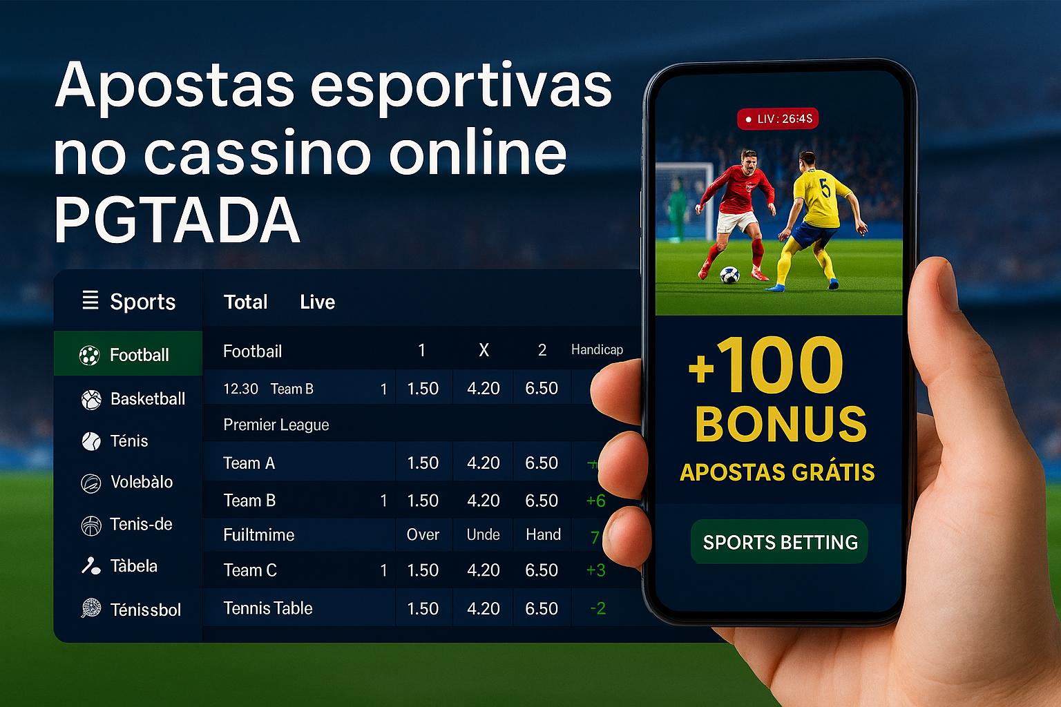 Apostas esportivas no cassino online PGTADA  