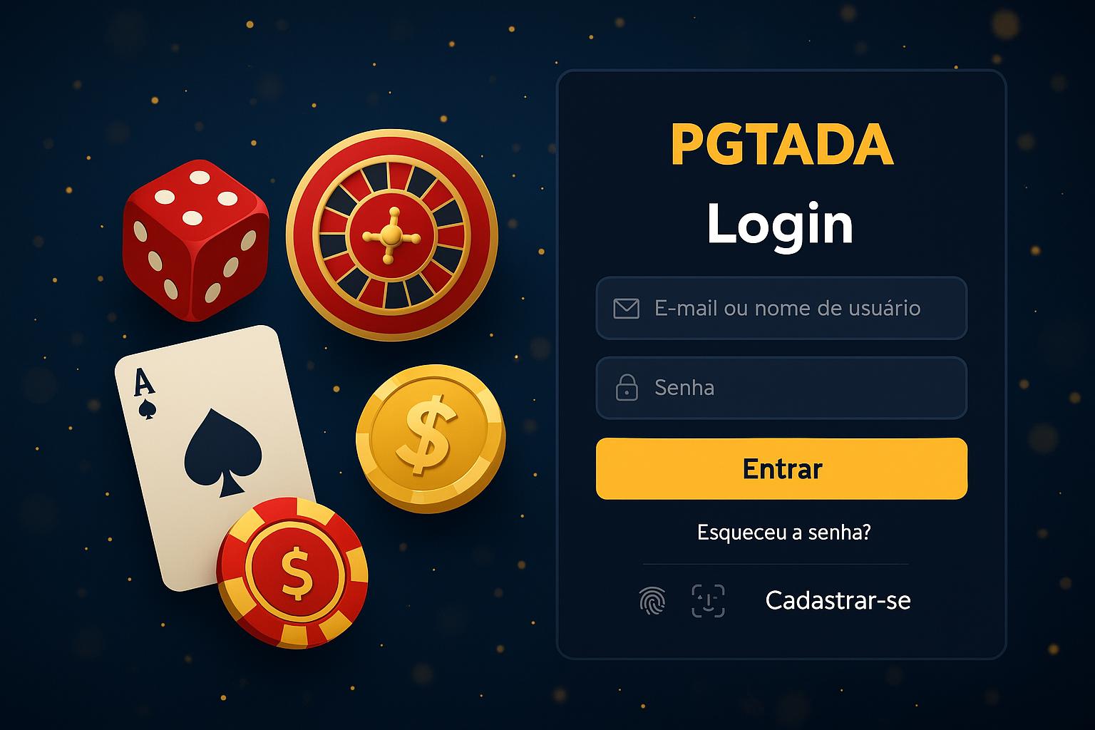 Criar uma nova Conta no plataforma PGTADA  